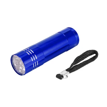 

9 LED UV Flashlight Ultraviolet Torch Mini UV Light Professional Ultra Violet Detection Lamp Blacklight Use AAA Battery