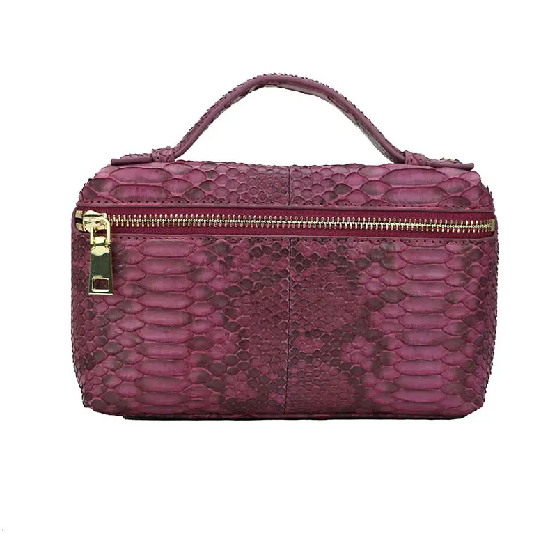 Модная дизайнерская сумка из натуральной кожи питона, клатч из змеиной кожи, переносная сумка из натуральной кожи питона, Женская сумочка, кошелек
