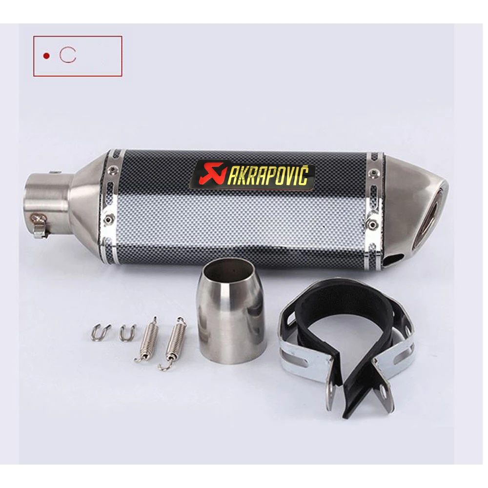 Scorpio Akrapovic глушитель выхлопной трубы мотоцикла для honda cbr600rr yamaha Drag Star 400 suzuki hayabusa Aprilia shiver 751 - Цвет: C