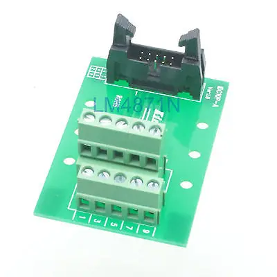 

DHL/EMS 10 LOTS IDC10 male plug 10pin port header Terminal Breakout PCB Board block 2 row screw -d2