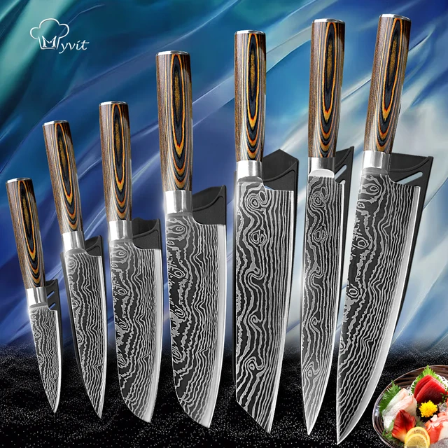 Professional High Quality Kitchen Knife 7CR17 Japanese Chef Knives