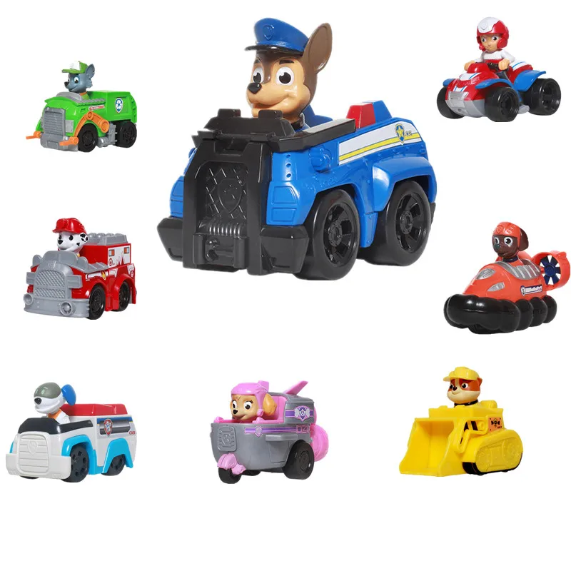 

Paw Patrol Puppy Genuine PVC Toy Car Puppy Patrol Toys Children's Alloy 1:55 Action Figures Children's Toys