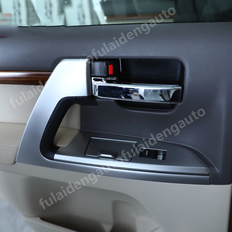 4 шт. для Toyota Land Cruiser LC200- ABS Матовый дверной подлокотник ручка украшение крышка отделка автомобиля Стайлинг