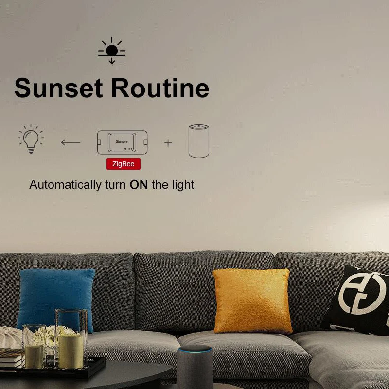 Sonoff BasicZBR3 Zigbee умный переключатель умный дом беспроводной пульт дистанционного управления DIY таймер переключатель работает с Alexa SmartThings Hub eWelink