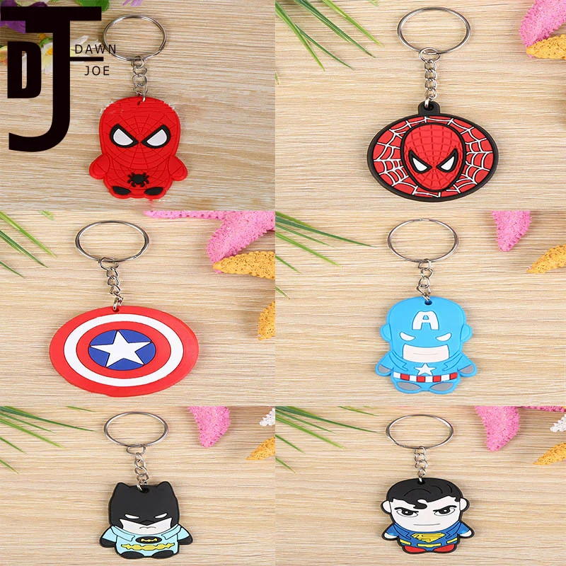Горячая продажа мультфильм мягкий Шарм брелок с героями Marvel Подарок Ювелирные
