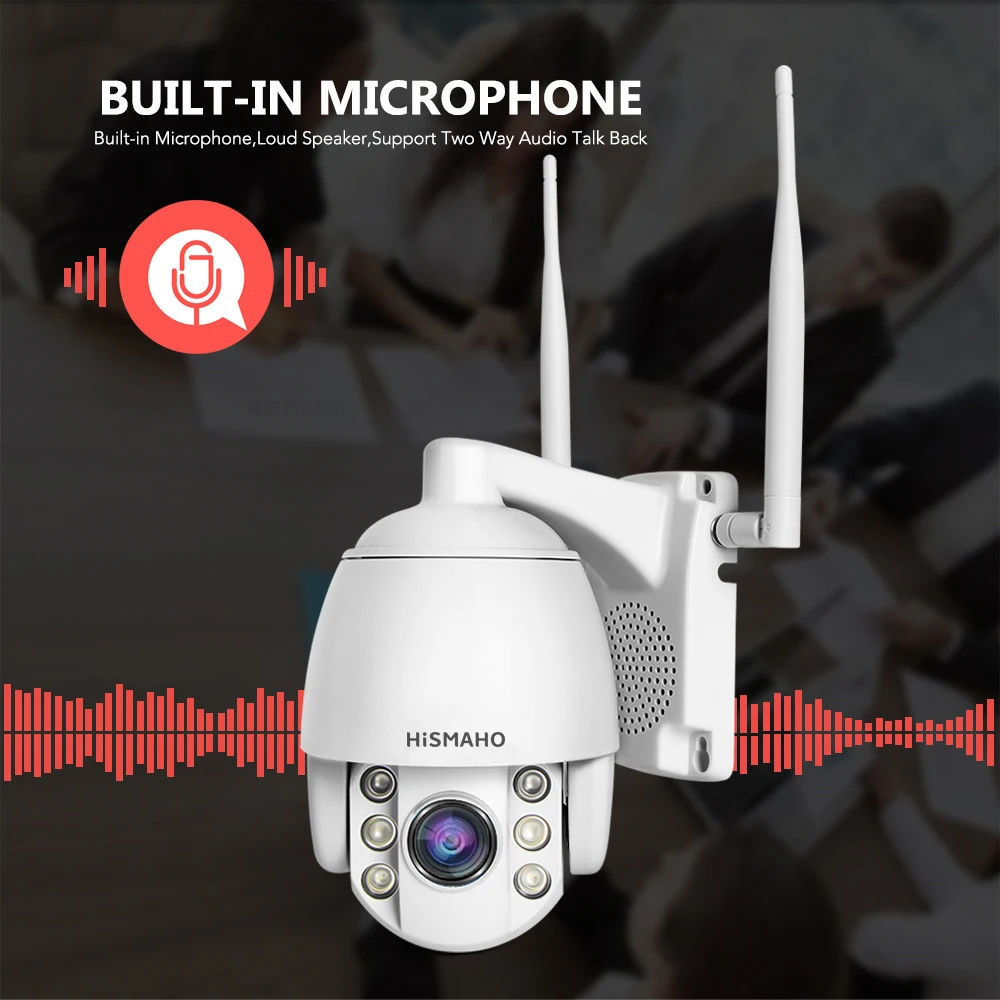 Sim-карта 3g 4G IP камера 1080P 2MP HD металлическая оболочка наружная PTZ камера 5X зум двухстороннее аудио Водонепроницаемая беспроводная wifi камера безопасности