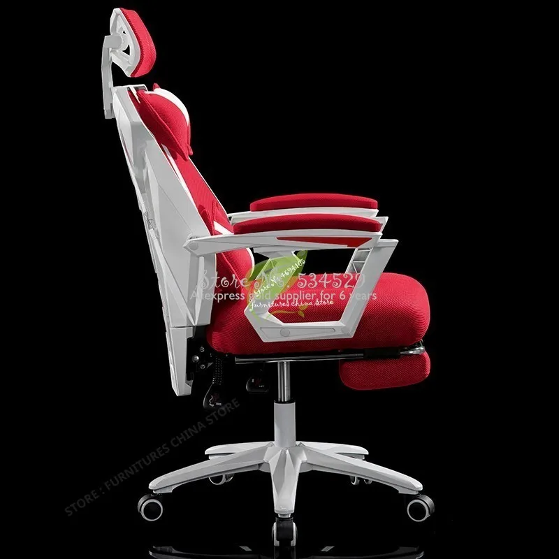 38%Mesh Seat Office Chair Gaming Chair Game Gamer Seat Office Furniture Synthetic Leather Mesh Chair Rotatable With Handrails