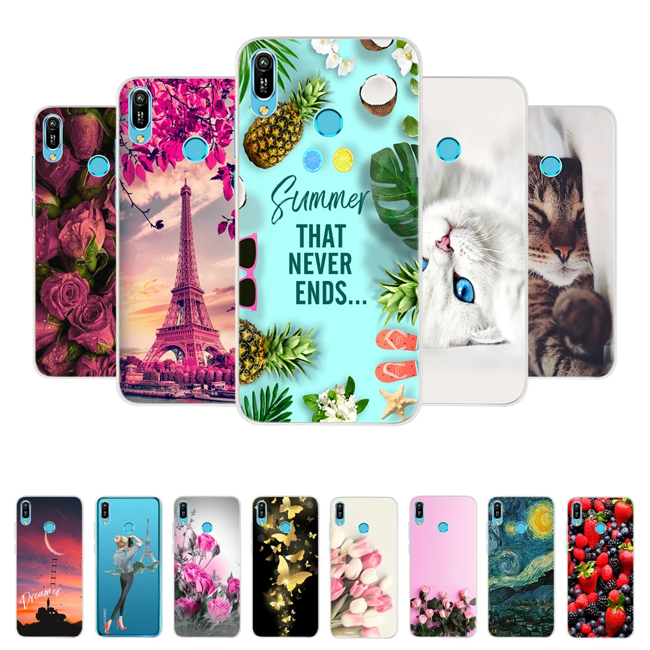 Roest besteden regisseur For Huawei Y 6 2019 Case For Huawei Y6 2019 Case Cute Cat Capa Silicone  Phone Cases For Huawei Y6 2019 Cover Fundas Bumper Coque - Mobile Phone  Cases & Covers - AliExpress