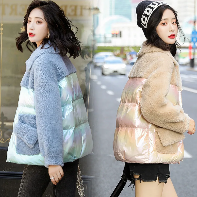 

Cotton Coat Women's 2019 Winter New Style Korean-style Loose-Fit Versatile Short Lambs Wool Joint Cotton Overcoat Women's J9a52