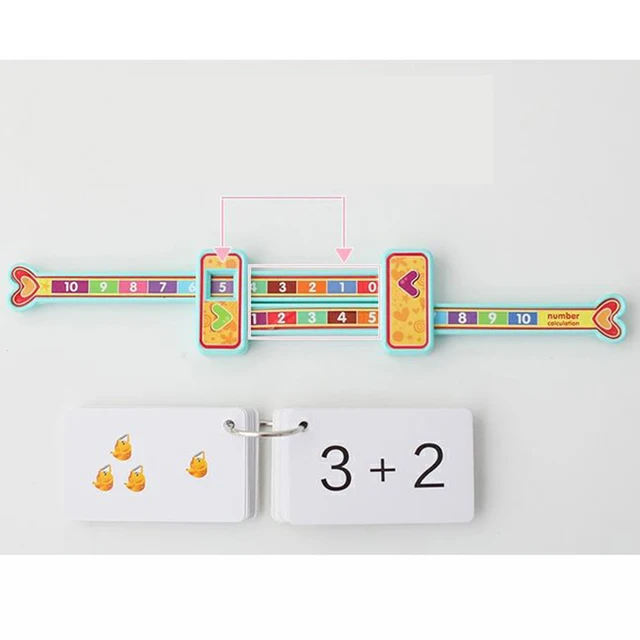 Kids Preschool Math Learning Toys Mathematics Montessori Teaching Addition Ruler Toy Games for Children Student 3