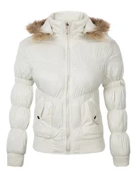 Women's Cotton-padded Clothes European and American Large Fur Collar Bright Face Short Stand Collar Jacket Autumn and Winter