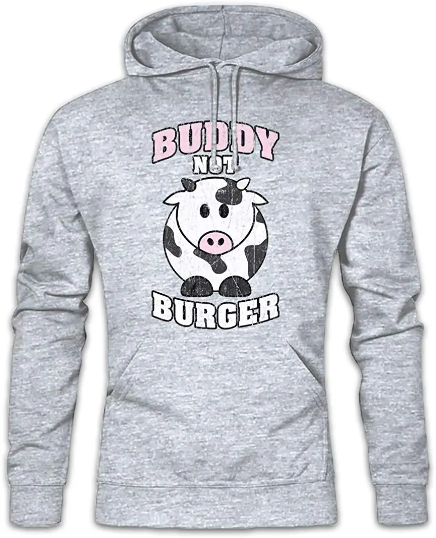 Buddy не гамбургер толстовка с капюшоном Sweaterunisex Толстовка для мужчин и женщин из хлопкового флиса