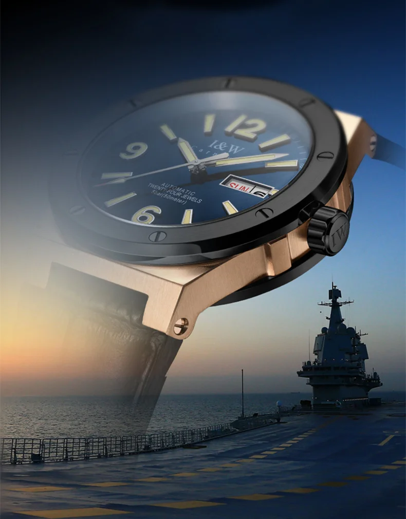 2021 New Switzerland IW Mechanical Watch For Men Luxury Brand Automatic Watches 50M Waterproof NH36A Reloj Hombre Luminous Sport