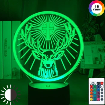 

Led Night Light Lamp Jagermeister 16 Colors Changing Touch Sensor Usb and Battery Powered Nightlight for Bar Table Lamp