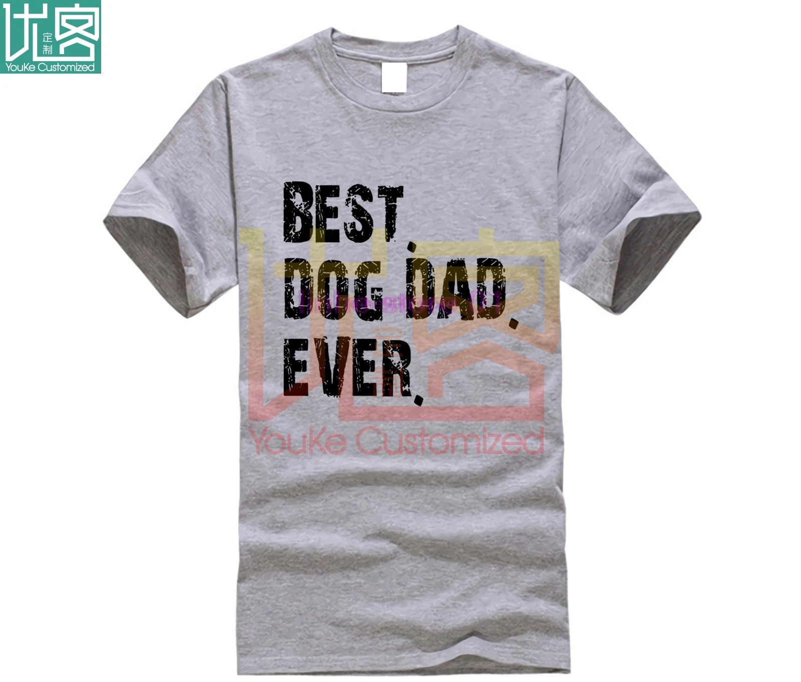 Мужская футболка с надписью Best Dog Dad Ever Father Day Gif Повседневная принтом для мужчин и