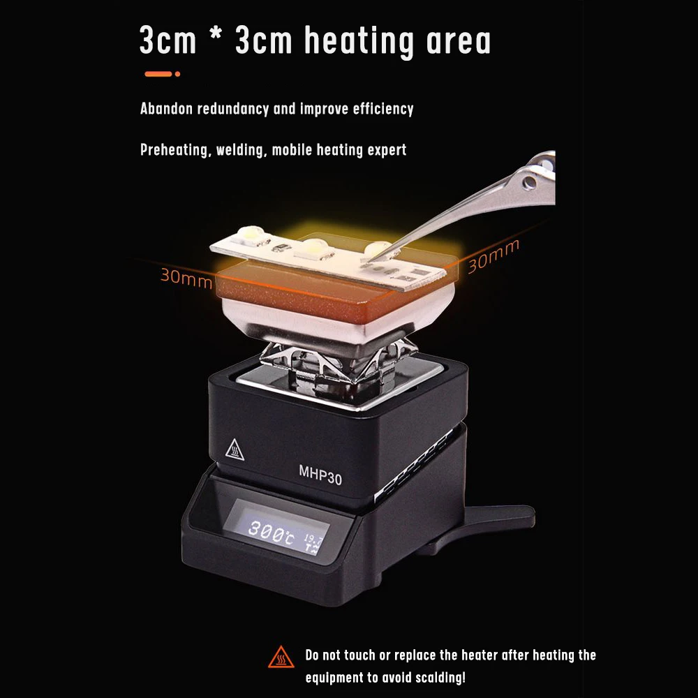 MHP30 Mini Heiß Plate Preheater 30*30mm Heizung Bereich Konstante TemperaturHeiß 