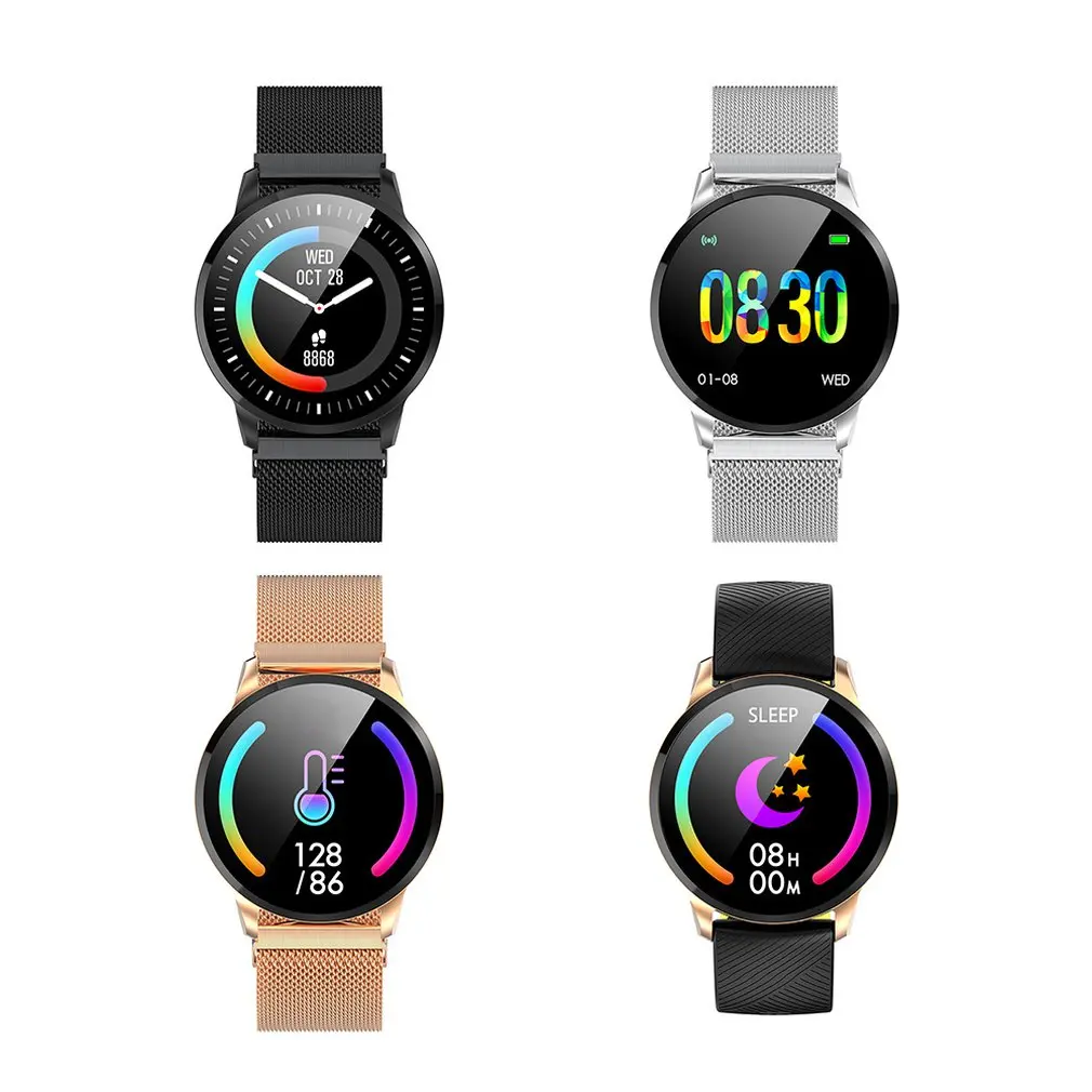 Y16 Uwatch2 Смарт часы для Android IOS 1,33 'полный сенсорный экран IP67 водонепроницаемый фитнес-трекер браслет для женщин полностью металлический Unibod