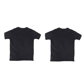 

2Pcs Men Sound Activated Led T-Shirt Light Up Flashing Rock Disco Equalizer Short Sleeve Led T Shirt XXXL & L