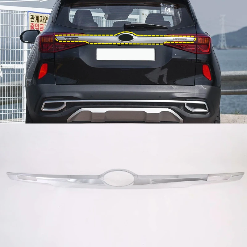 Для Kia Seltos 2019 2020 ABS автомобильные аксессуары внешняя крышка багажника 1