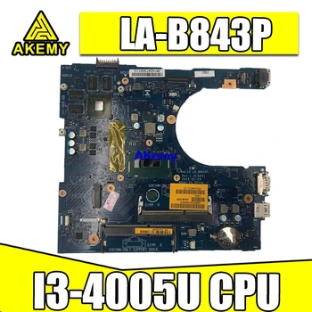 

For Dell Inspiron 15 5458 5558 5758 Laptop motherboard I3-4005U CPU AAL10 LA-B843P CN-07KTXF 07KTXF Mainboard test good