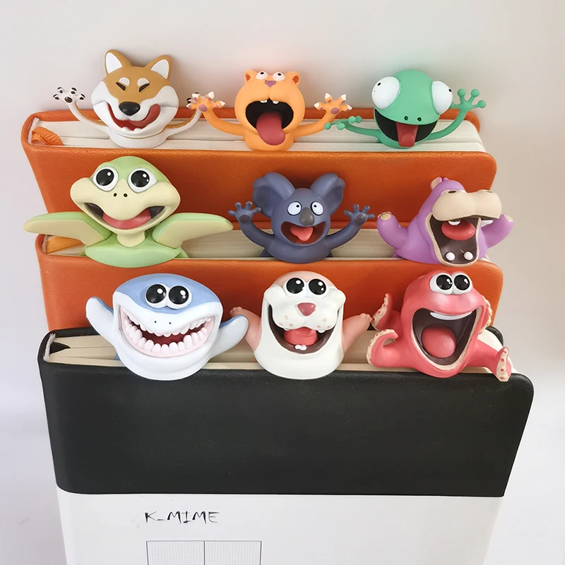 Segnalibri Stereo Animali Divertenti 3D Come Regalo Di Cancelleria Per La Scuola Di Lettura Shark Panda Koala Book Marker Prezzo Distributore