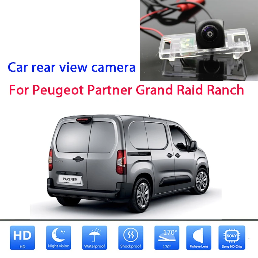Автомобильная камера заднего вида для Peugeot Partner Grand Raid ранчо CCD с ночным видением