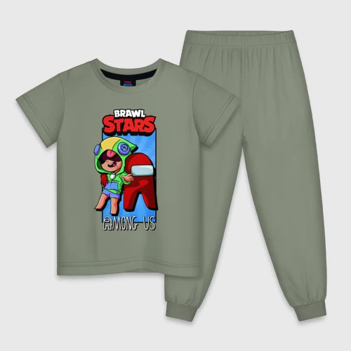 Pijamas de algodón para niños, ropa de descanso, León, Brawl Stars -  AliExpress