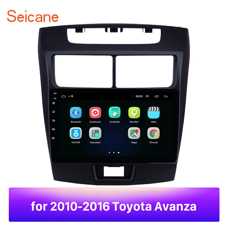 Seicane Car AutoRadio Android 8.1 HD 2Din Head Unit For Toyota Avanza 2010 2011 2012 2013 2014 2015 2016 GPS Navi Player WIFI 3G |
