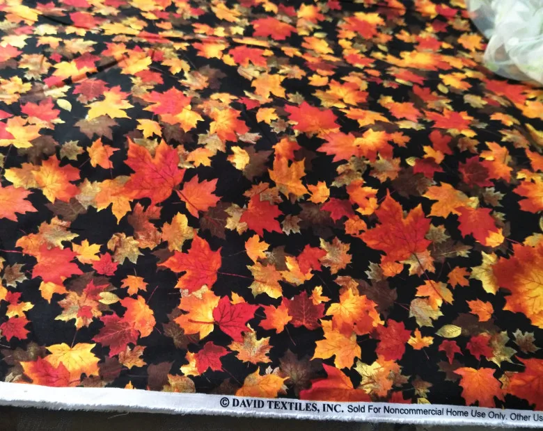50X110 см кленовые листья ткань пэчворк хлопок tissus для детей домашний текстиль для шитья Тильда кукла ткань простыня ручная работа