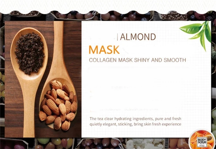 OEM cosmetic BIOAQUA beauty product skin care almond body scrub for exfoliator
