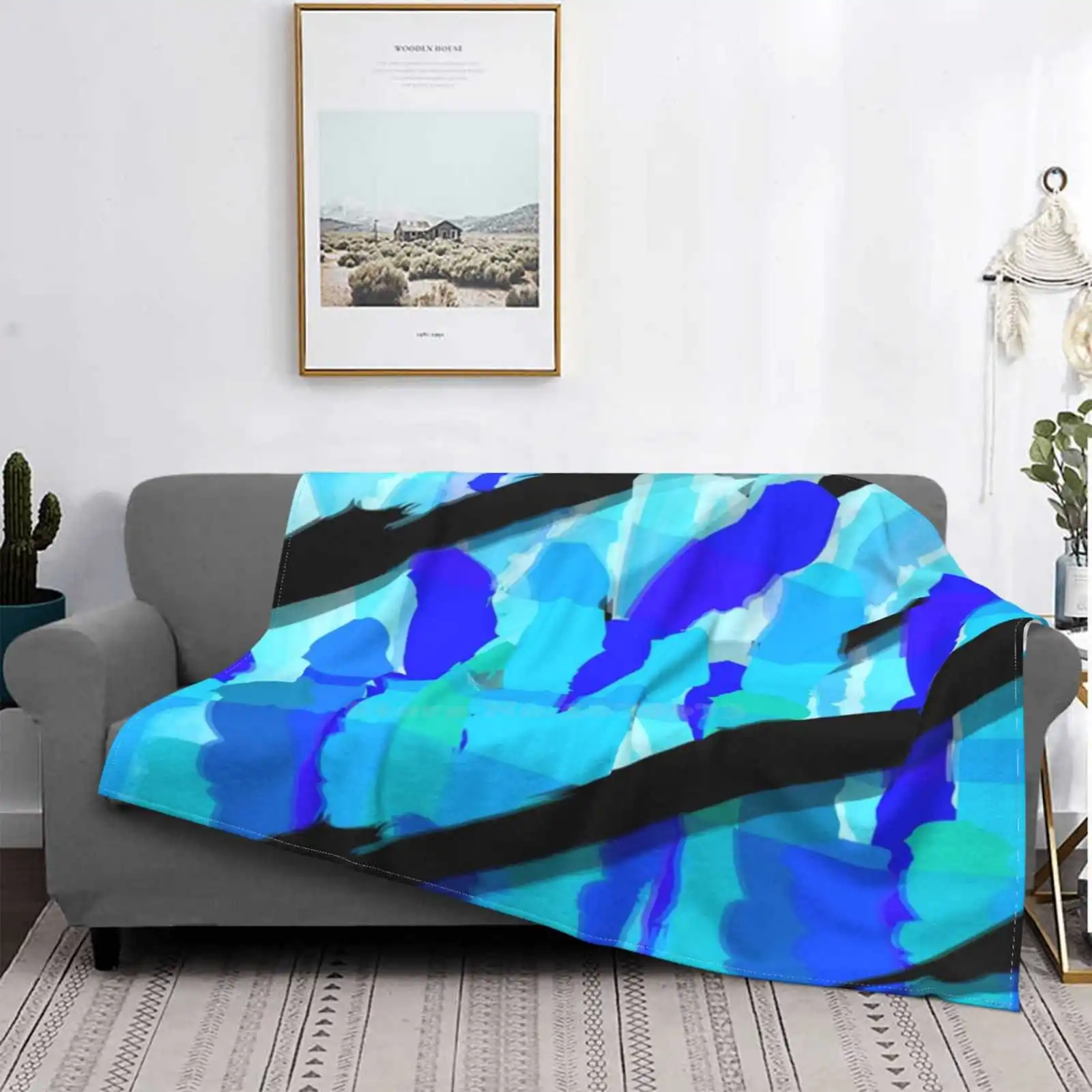 D Batterie Tutte Le Dimensioni Copertura Morbida Coperta Decorazioni Per La Casa Biancheria Da Letto Acqua Colore Estetico Ocean River Sea Bay Rain St