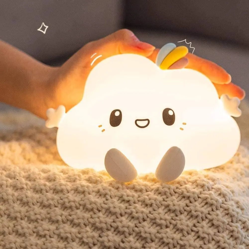 Cloud luz nocturna para niños, lámpara de silicona suave portátil para bebés y niños pequeños, con Control remoto, luz nocturna LED para niños y bebés|Luces de noche LED| - AliExpress - ¡Es muy lindo!