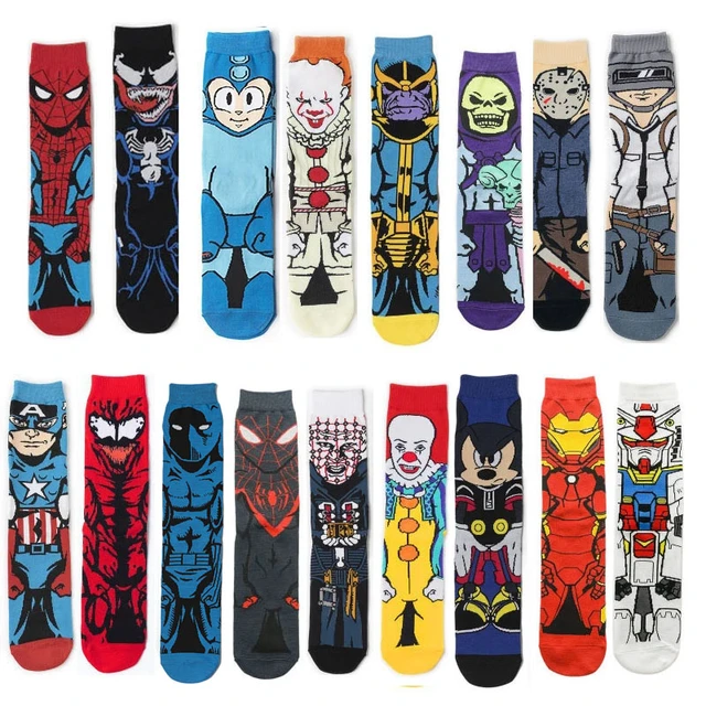 Calcetines Largos para Hombre con Estampado Marvel