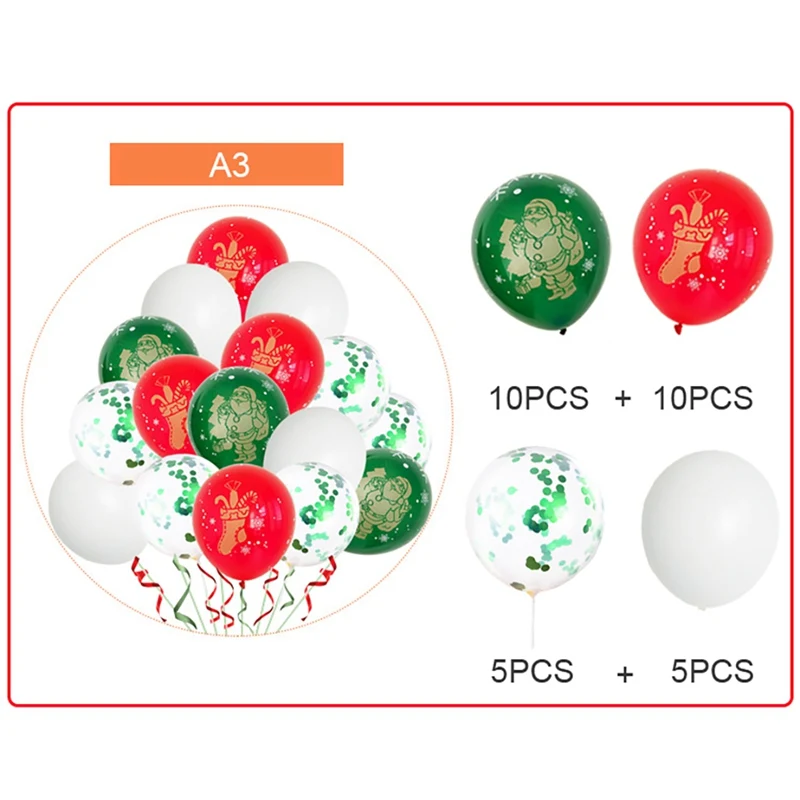 

Merry Christmas Balloons Christmas Wreath Latex Balloons Navidad Decoraciones Para El Hogar Christmas Decorations for Home