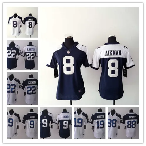 Женщины Леди Все Сшитые Даллас s,#88 Dez Bryant#82 Джейсон Уиттен Э. Смит#21 Ezekiel Elliott#11#94#50#19 Джерси