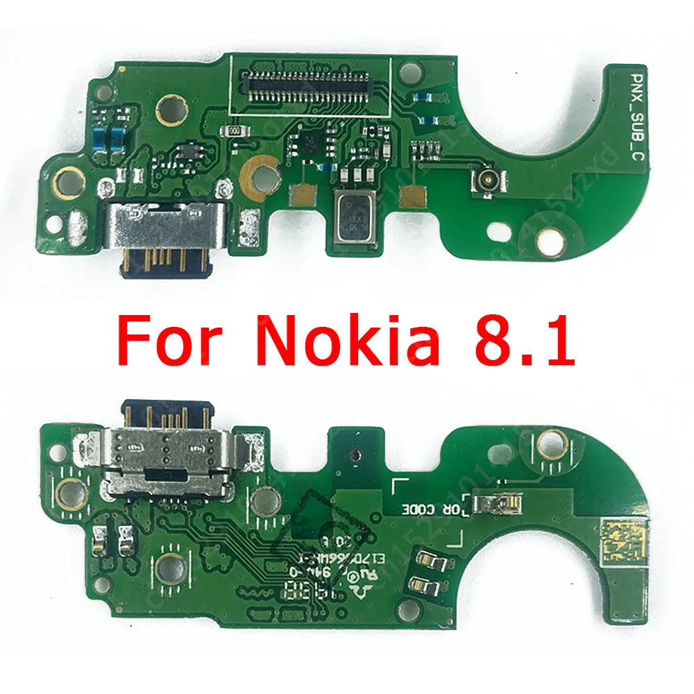 Оригинальная зарядная Плата USB для Nokia 8 1 порт зарядки печатная плата док-разъем