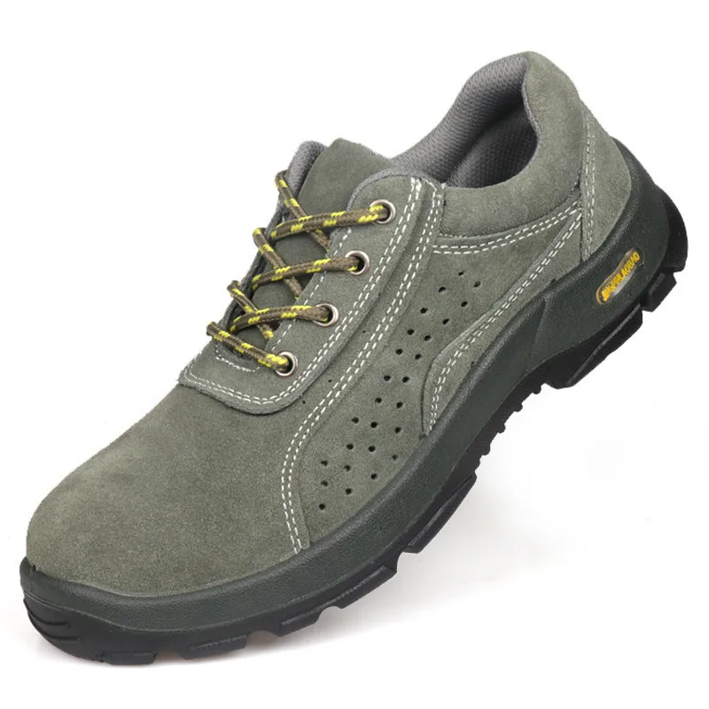 

Men Safety Work Shoes Men Outdoor Steel Toe Footwear Military Combat Ankle Boots Indestructible Stylish Breathable Sneake