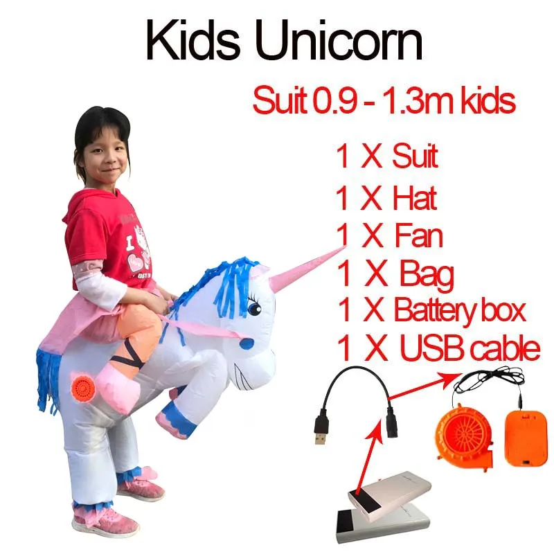 Fantasy Men Adult Unicorn Inflatable Dinosaur Costume Willy Ghost Sumo Anime Cosplay Halloween Dinosaur Costume For Kid Women (16)