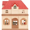 Simulation Kitchen Forest Family Small House Double Three- Story Villa Reindeer  Animal Model Girl Dollhouse Furniture Toy Gifts 2