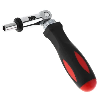 

0-180 Degree Multifunction Ratchet Screwdriver Wrench Tool with 1/4 Inch Inner Hexagon Interface Support Turning Right or Left