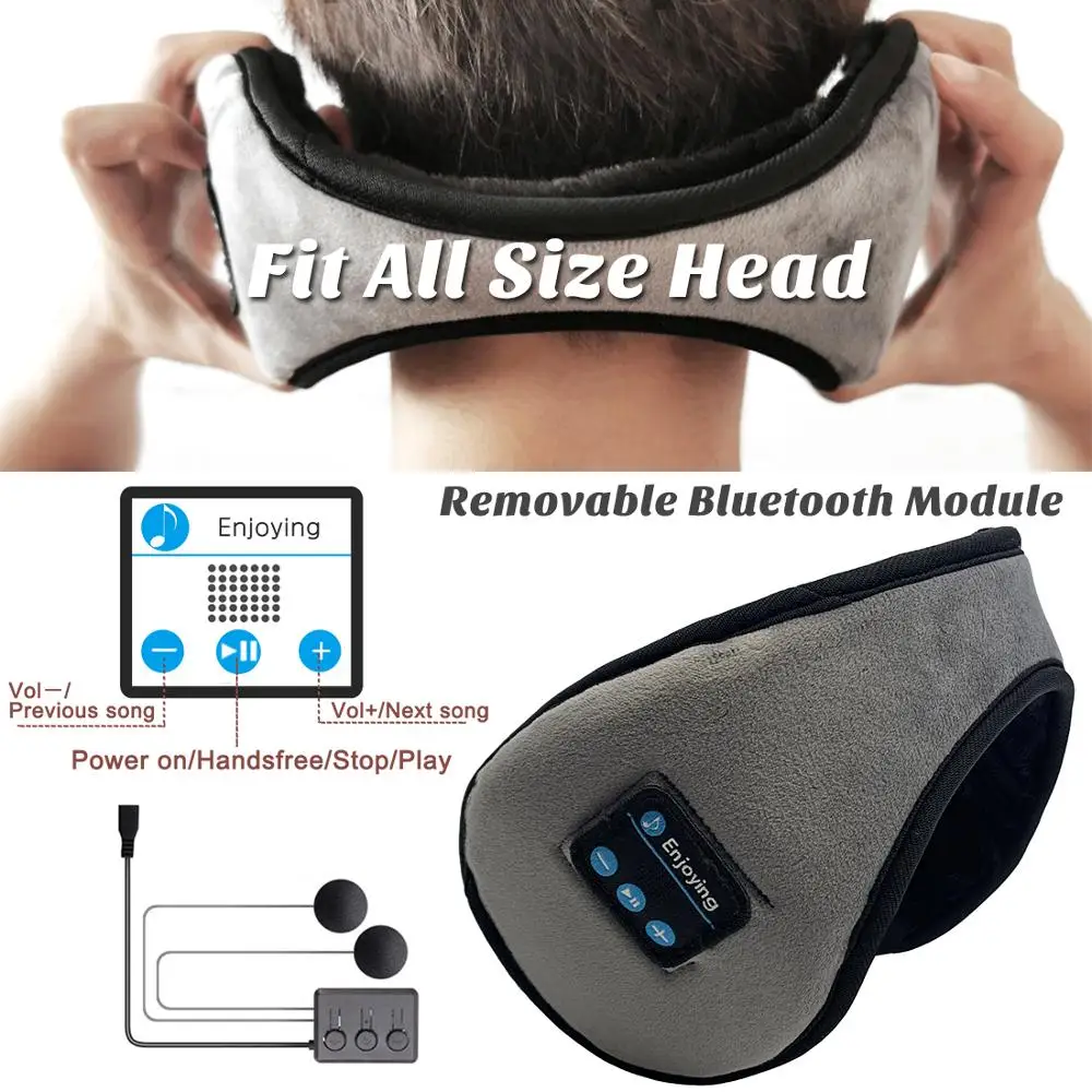 Protetores de Orelha Protetor de Ouvido para Inverno Dobrável com Protetor de Ouvido Bluetooth Esqui Caminhada Corrida Música Embutido 5.0 - Image 5