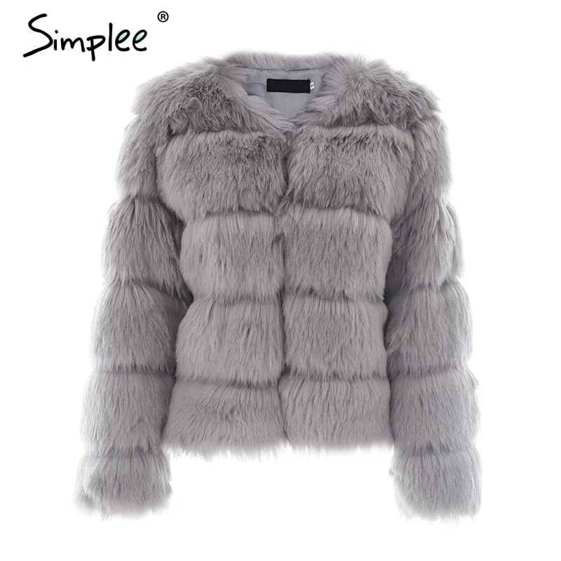 

2021 new Imitation Leather Fox Fur Jacket Short Women Winter Outwear Thick Warm Faux Fox Fur Coats Plus Size Fluffy Overcoat