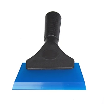 

New 5 Inch Silicone Rubber Squeegee For Glass, Mirror, Shower, Auto, Car Windows-Blue