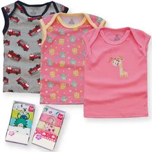 5 упаковок; Детские кофточки с героями мультфильмов; хлопковое нижнее белье для новорожденных; Одежда для новорожденных; жилет для девочек; Детские футболки; топы для мальчиков; футболки
