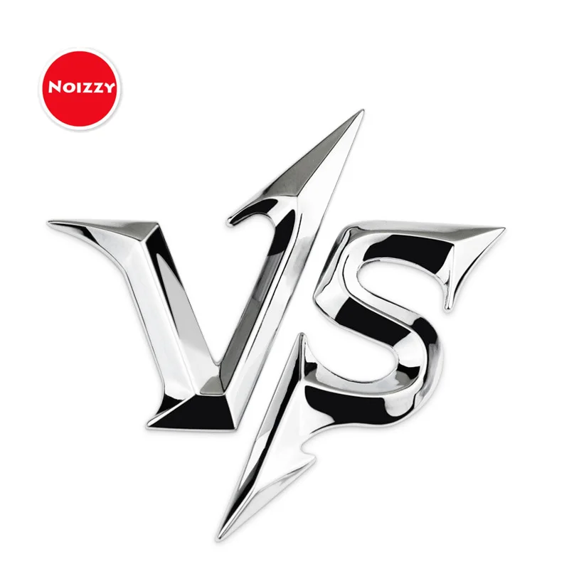 

Noizzy модные VS значок 3D Металлическая Эмблема для машины Авто мотоцикла стикеры черный багажник автомобиля Fender автомобильные аксессуары хром украшения
