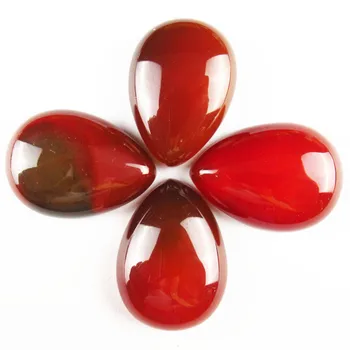 

44.5g 10Pcs 25x18mm Red Agates Teardrop Cab Cabochon 289-JM