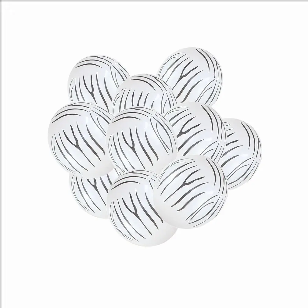 10Pcs/Set 12 Inch Fashion Jungle Animal Printing Birthday Wedding Party Decor Balloons Kids Gift Decoration Room Classic Toys