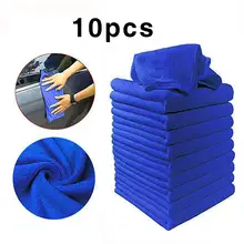 

10 PCS Microfiber Car Cleaning Towel Automobile Motorcycle Washing Glass Household Cleaning Small Towel