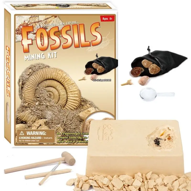 DIY Mining Crystal Pirate Treasure Gems Archaeology Children's Puzzle Exploration Excavation Toys 4