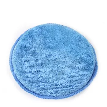 

High Density Round Car Waxing Sponge Microfiber Overlock Car Wash Cleaning Sponge Cloths For Polishing Round Car Wash Sponge